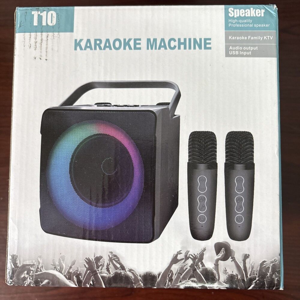 KARAOKE Machine with Two Wireless Microphones